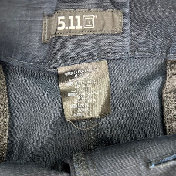 5.11 Tactical Pants Mens XL Extra Large Navy Cargo Ripstop Utility Work Trousers - Picture 7 of 15